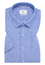 MODERN FIT Linen Shirt in medium blue plain