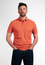 MODERN FIT Polo shirt in orange plain