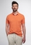 REGULAR FIT Poloshirt in orange unifarben