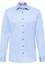 SLIM FIT Cover Shirt in mittelblau unifarben