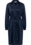 Shirt dress in navy plain