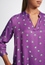 tunic in violet printed