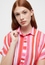 T-shirt blouse in magnolia striped