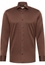 SLIM FIT Cover Shirt in dark brown plain