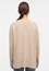 Knitted jumper in beige plain