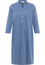 Shirt dress in dark indigo plain