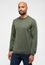 Strick Pullover in olive unifarben