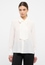 Blouse-chemisier blanc uni