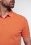 REGULAR FIT Poloshirt in orange unifarben