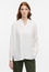 Viscose Shirt Blouse blanc cassé uni