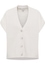 Knitted waistcoat in off-white plain