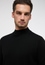 Knitted jumper in black plain