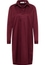 Shirt dress in burgundy plain