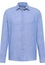 MODERN FIT Linen Shirt in medium blue plain