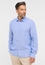 MODERN FIT Linen Shirt in medium blue plain