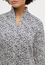 shirt-blouse in white/navy printed