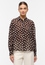 shirt-blouse in brown printed