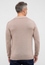 Gebreide pullover in camel vlakte