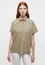 Blusenshirt in olive unifarben