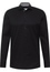 SLIM FIT Cover Shirt in schwarz unifarben