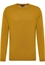 Gebreide pullover in curry vlakte