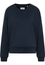 Knitted jumper in navy plain