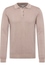 Gebreide pullover in camel vlakte