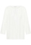 Viscose Shirt Blouse in off-white vlakte