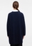 Knitted cardigan in dark blue plain